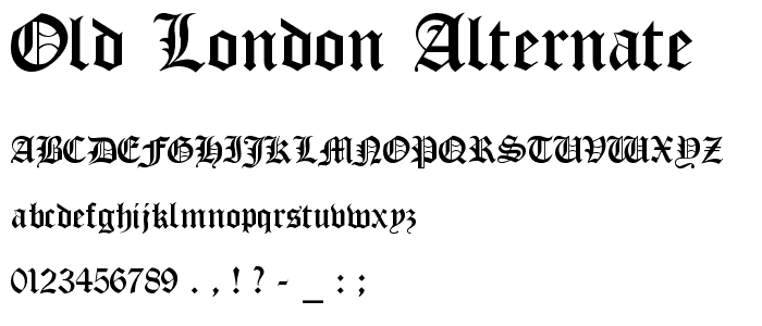 Old London Alternate font
